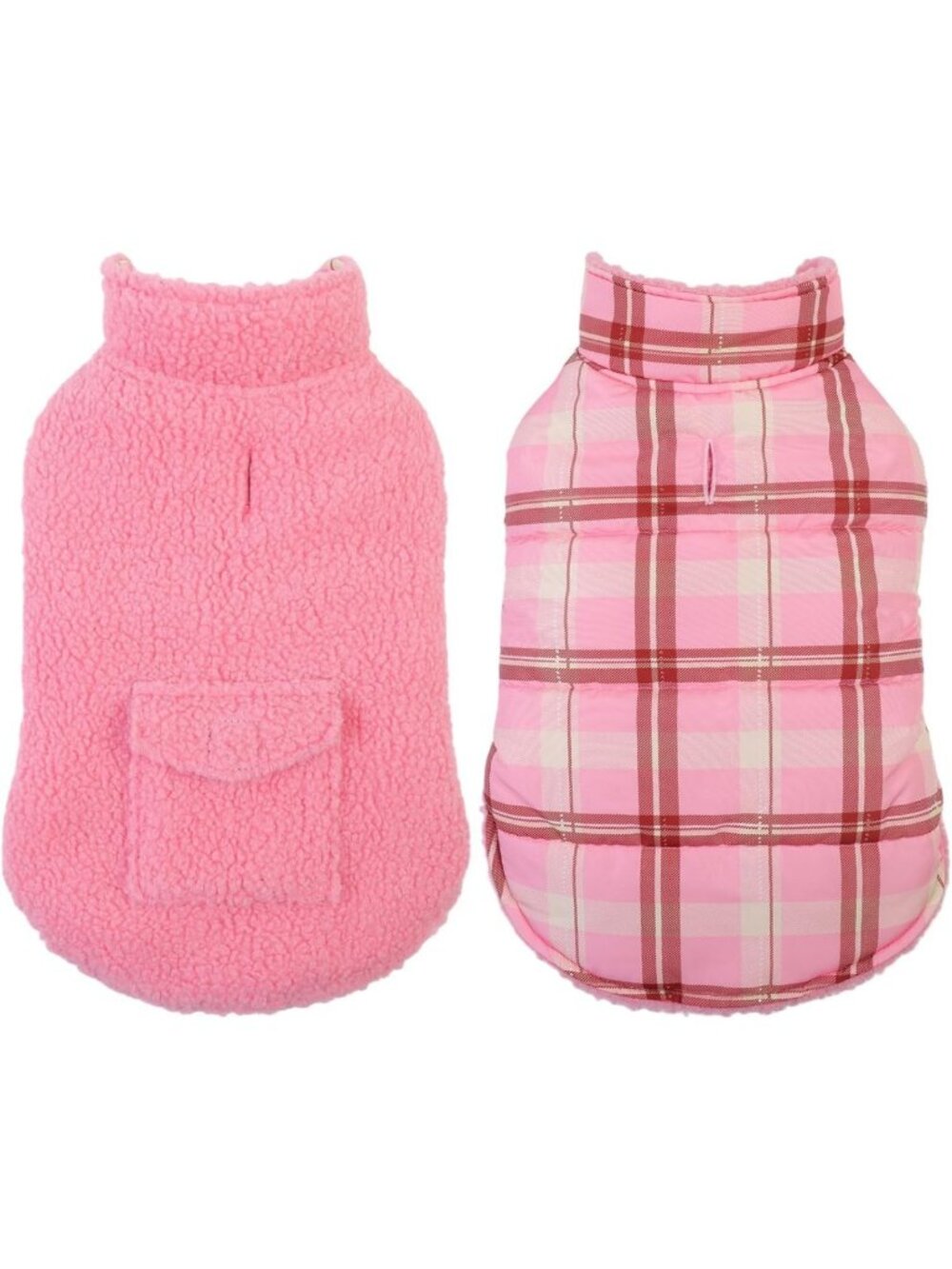 Reversible Winter Dog Coat - Warm Jacket for Small, Medium & Large Dogs